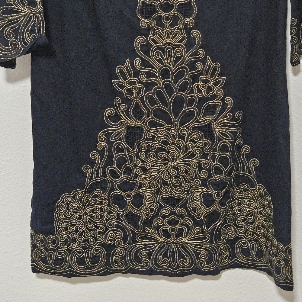 Lilly Pulitzer Shauna black embroidery dress size 4 - Picture 4 of 16